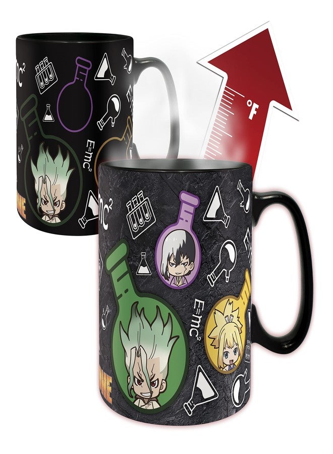 ABYSTYLE Dr. Stone Chibi Formula Heat-Change Ceramic Color Changing Coffee Tea Mug 16 Oz. Hand Wash Only Anime Manga Drinkware Home & Kitchen Essential Gift - Image 3